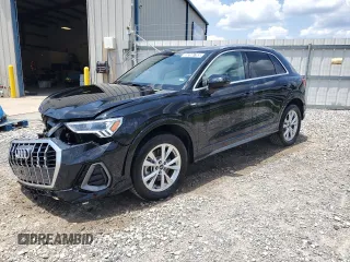 2025 Audi Q3 S line Premium z VIN WA1DECF35S1006731, wystawiony jako Copart lot #59266765 z przebiegiem 11 198 mil mil oraz Tytuł czysty. Historia ofert i sprzedaży dostępna na DreamBid. Obrazek 1.