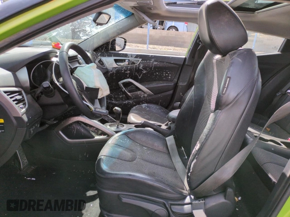 2012 Hyundai Veloster w/Black Int with VIN KMHTC6AD9CU048226, listed as a Copart auction lot 58824755 with 107,255 mi miles and Salvage title. Bid and sale history available at DreamBid. Image 7.
