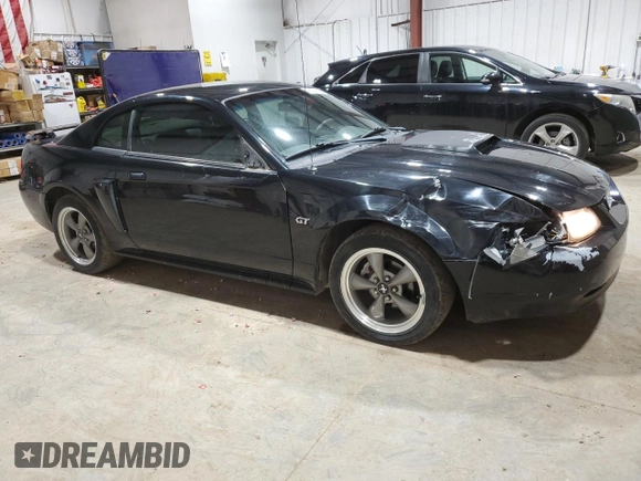 2001 Ford Mustang GT Deluxe with VIN 1FAFP42X01F224400, listed as a Copart auction lot 49305635 with 158,058 mi miles and Clean title. Bid and sale history available at DreamBid. Image 4.