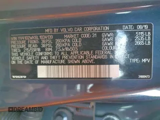2020 Volvo V60 z VIN YV4102WK6L1034139, wystawiony jako Copart lot #71106432 z przebiegiem Nie podano mil oraz . Historia ofert i sprzedaży dostępna na DreamBid. Obrazek 13.