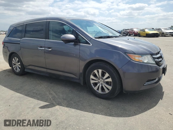 2016 Honda Odyssey EX-L with VIN 5FNRL5H61GB029782, listed as a Copart auction lot 53917895 with 139,630 mi miles and Salvage Title. Bid and sale history available at carsss.com. Image 4.