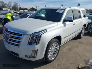 2017 Cadillac Escalade ESV Platinum with VIN 1GYS4KKJ3HR325595, listed as a IAAI auction lot 41402446 with 77,091 mi miles. Bid and sale history available at carsss.com. Image 20.