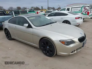 2007 BMW 6 Series 650i with VIN WBAEH135X7CR52022, listed as a IAAI auction lot 41343197 with 87,607 mi miles. Bid and sale history available at carsss.com. Image 1.