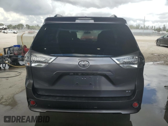 2012 Toyota Sienna SE with VIN 5TDXK3DCXCS229804, listed as a Copart auction lot 45532935 with 338,587 mi miles and Clean Title. Bid and sale history available at carsss.com. Image 6.
