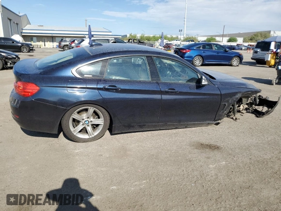 2015 BMW 4 Series 428i with VIN WBA4A5C58FD410238, listed as a Copart auction lot 64626494 with 72,263 mi miles and Salvage Title. Bid and sale history available at DreamBid. Image 3.
