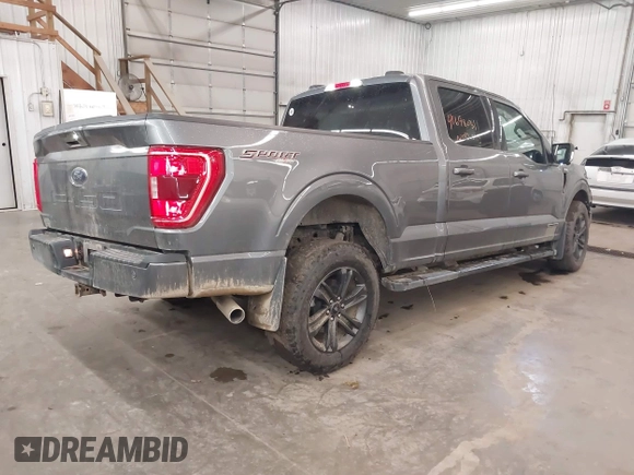 2023 Ford F-150 XL with VIN 1FTFW1ED2PFD03640, listed as a IAAI auction lot 41698031 with 47,004 mi miles. Bid and sale history available at carsss.com. Image 4.
