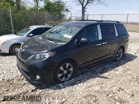 2011 Toyota Sienna SE with VIN 5TDXK3DC2BS119506, listed as a Copart auction lot 54506575 with 202,284 mi miles and Clean Title. Bid and sale history available at carsss.com. Image 1.