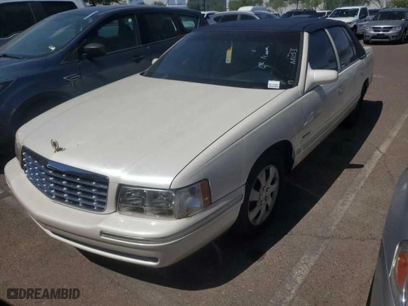1997 Cadillac DeVille with VIN 1G6KD54Y8VU256755, listed as a Copart auction lot 77669854 with 153,808 mi miles and Clean Title. Bid and sale history available at carsss.com. Image 1.
