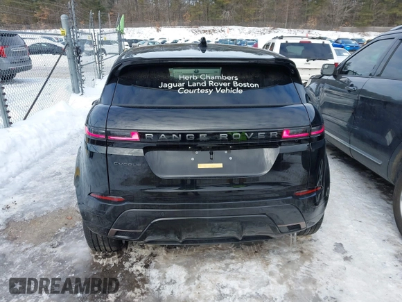 2025 Land Rover Range Rover Evoque Dynamic SE with VIN SALZL2FX5SH265606, listed as a IAAI auction lot 41598302 with 696 mi miles. Bid and sale history available at carsss.com. Image 16.