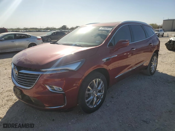2022 Buick Enclave Essence with VIN 5GAERBKW5NJ164033, listed as a Copart auction lot 87062914 with NaN miles and Salvage Title. Bid and sale history available at carsss.com. Image 1.