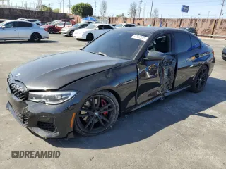 2021 BMW 3 Series M340i with VIN 3MW5U7J08M8C10288, listed as a Copart auction lot 47652205 with 39,866 mi miles and Salvage Title. Bid and sale history available at carsss.com. Image 1.
