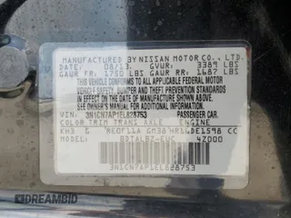 2014 Nissan Versa SV with VIN 3N1CN7AP1EL828753, listed as a Copart auction lot 54168155 with 86,369 mi miles and Salvage Title. Bid and sale history available at DreamBid. Image 13.