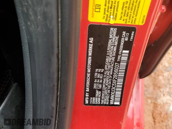 2015 MINI Hardtop 4 Door S z VIN WMWXU3C5XF2B56037, wystawiony jako Copart lot #56588425 z przebiegiem 149 210 mil mil oraz Szkoda całkowita • Salvage title. Historia ofert i sprzedaży dostępna na DreamBid. Obrazek 12.
