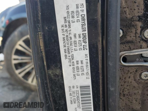 2013 Chrysler 300 with VIN 2C3CCABG6DH572927, listed as a Copart auction lot 44219655 with 0 mi miles and Salvage Title. Bid and sale history available at carsss.com. Image 12.