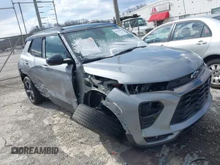 2023 Chevrolet TrailBlazer RS with VIN KL79MTSL1PB091117, listed as a IAAI auction lot 41614209 with 22,584 mi miles. Bid and sale history available at carsss.com. Image 1.