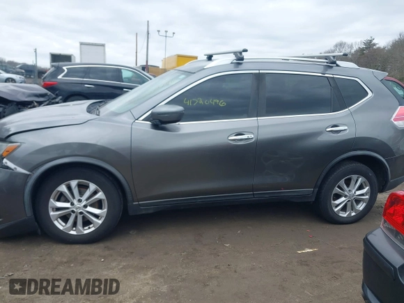 2016 Nissan Rogue SV with VIN KNMAT2MV6GP695258, listed as a IAAI auction lot 41720496 with 148,149 mi miles and . Bid and sale history available at carsss.com. Image 14.