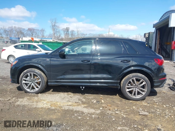 2024 Audi Q3 S line Premium Plus with VIN WA1EECF35R1155302, listed as a IAAI auction lot 41983419 with 7,929 mi miles and . Bid and sale history available at DreamBid. Image 15.