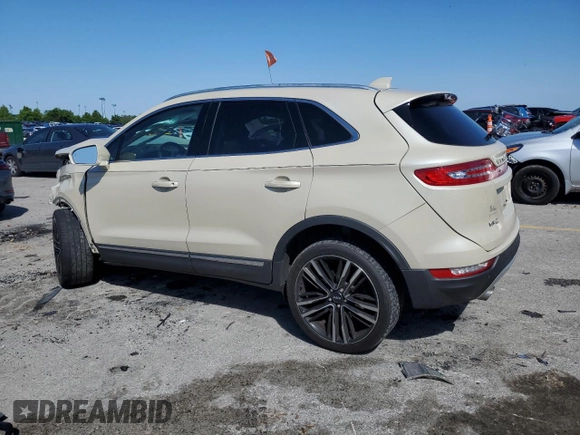 2018 Lincoln MKC Reserve with VIN 5LMTJ3DH2JUL15106, listed as a Copart auction lot 58616205 with 65,662 mi miles and Salvage title. Bid and sale history available at DreamBid. Image 2.