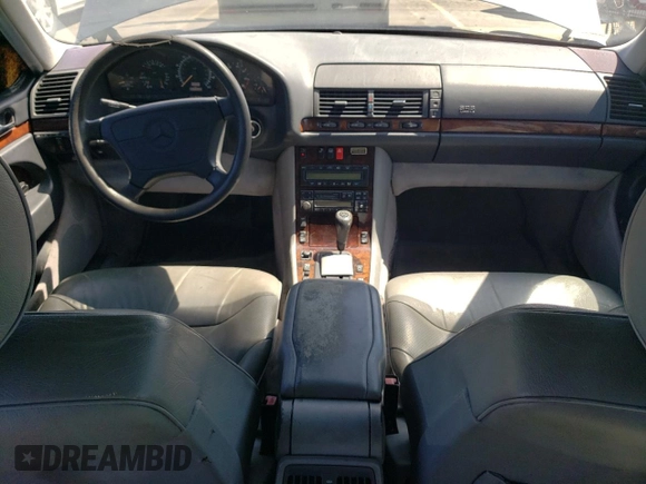 1997 Mercedes-Benz S-Class with VIN WDBGA51GXVA362521, listed as a Copart auction lot 69005184 with 124,444 mi miles and Clean Title. Bid and sale history available at carsss.com. Image 8.