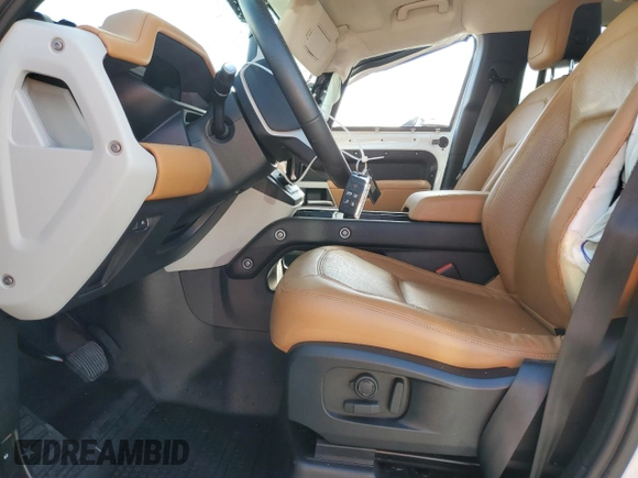 2023 Land Rover Defender S with VIN SALEJ7EX2P2158154, listed as a Copart auction lot 46595065 with 13,045 mi miles and Salvage title. Bid and sale history available at DreamBid. Image 7.