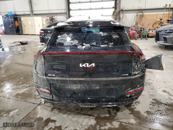 2024 Kia EV6 GT-Line with VIN KNDC4DLC6R5223187, listed as a Copart auction lot 44782945 with 0 mi miles and Salvage Title. Bid and sale history available at carsss.com. Image 6.