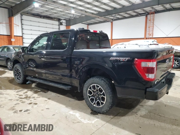 2022 Ford F-150 XL with VIN 1FTEW1EP6NKE52594, listed as a Copart auction lot 43848325 with 57,040 mi miles and Salvage Title. Bid and sale history available at DreamBid. Image 2.