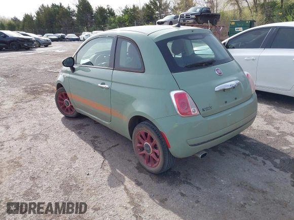 2016 FIAT 500 Easy with VIN 3C3CFFKR0GT125964, listed as a IAAI auction lot 41931189 with 90,237 mi miles. Bid and sale history available at carsss.com. Image 3.