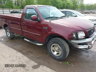 1997 Ford F-150 with VIN 1FTDF18W3VNA43627, listed as a IAAI auction lot 42132799 with 180,493 mi miles and . Bid and sale history available at DreamBid. Image 1.