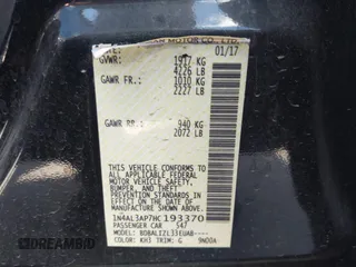 2017 Nissan Altima SV with VIN 1N4AL3AP7HC193370, listed as a IAAI auction lot 42405907 with 107,098 mi miles and . Bid and sale history available at DreamBid. Image 9.