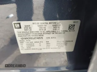 2018 Cadillac XT5 Luxury FWD with VIN 1GYKNCRS3JZ142575, listed as a IAAI auction lot 41546325 with 220,513 mi miles. Bid and sale history available at carsss.com. Image 9.