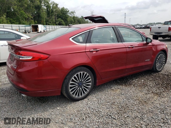 2018 Ford Fusion Titanium with VIN 3FA6P0RU9JR120124, listed as a Copart auction lot 54992384 with 117,170 mi miles and Salvage Title. Bid and sale history available at DreamBid. Image 3.