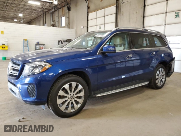 2017 Mercedes-Benz GLS 450 with VIN 4JGDF6EE7HA976883, listed as a Copart auction lot 50027235 with 133,304 mi miles and Salvage Title. Bid and sale history available at DreamBid. Image 1.
