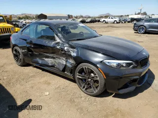 2018 BMW M2 z VIN WBS1J5C54JVD35851, wystawiony jako Copart lot #72814664 z przebiegiem 37 816 mil mil oraz Szkoda całkowita • Salvage title. Historia ofert i sprzedaży dostępna na DreamBid. Obrazek 4.