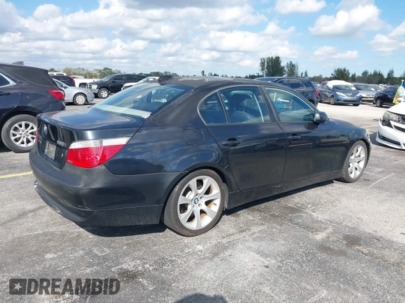 2007 BMW 5 Series 550i with VIN WBANB53567CP08845, listed as a IAAI auction lot 41497503 with 181,694 mi miles and . Bid and sale history available at DreamBid. Image 4.