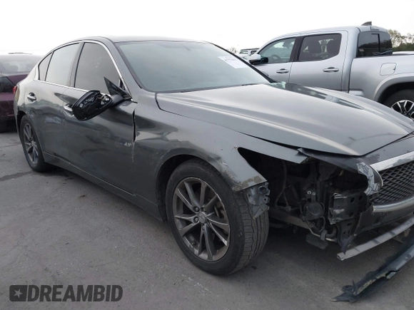 2015 Infiniti Q50 Premium with VIN JN1BV7AP1FM355875, listed as a IAAI auction lot 41777679 with 100,827 mi miles. Bid and sale history available at carsss.com. Image 6.