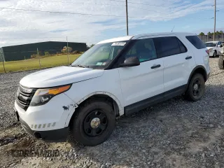 2015 Ford Utility Police Interceptor with VIN 1FM5K8AR8FGC67555, listed as a Copart auction lot 79763124 with 185,224 mi miles and Salvage Title. Bid and sale history available at carsss.com. Image 1.