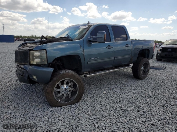 2009 Chevrolet Silverado 1500 LTZ with VIN 3GCEK33349G288587, listed as a Copart auction lot 52028095 with 123,469 mi miles and Clean Title. Bid and sale history available at carsss.com. Image 1.