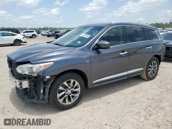 2014 Infiniti QX60 z VIN 5N1AL0MN9EC553443, wystawiony jako Copart lot #64079695 z przebiegiem 157 143 mil mil oraz Szkoda całkowita • Salvage title. Historia ofert i sprzedaży dostępna na DreamBid. Obrazek 1.