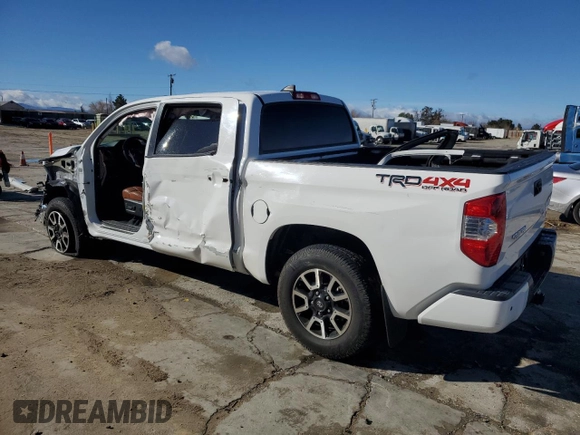 2021 Toyota Tundra Platinum z VIN 5TFAY5F19MX976852, wystawiony jako Copart lot #44753245 z przebiegiem 48 695 mil mil oraz Szkoda całkowita • Salvage title. Historia ofert i sprzedaży dostępna na DreamBid. Obrazek 2.