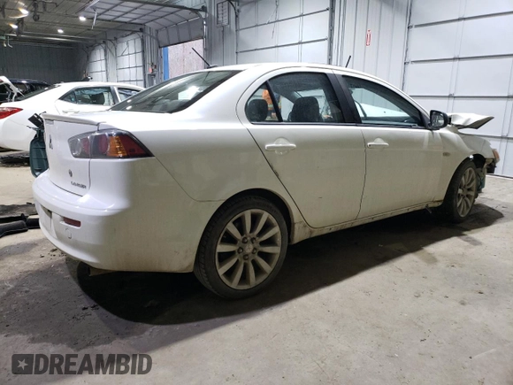 2011 Mitsubishi Lancer GTS with VIN JA32U8FW2BU036760, listed as a Copart auction lot 85325604 with 208,230 mi miles and Salvage Title. Bid and sale history available at carsss.com. Image 3.