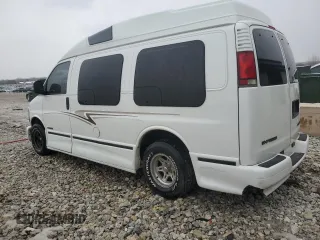 2002 Chevrolet Express with VIN 1GBFG15R321139608, listed as a Copart auction lot 47183315 with 142,468 mi miles and Clean Title. Bid and sale history available at carsss.com. Image 2.