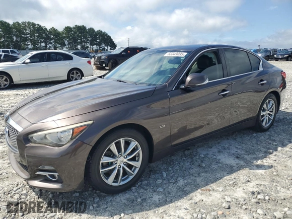 2017 Infiniti Q50 Sport with VIN JN1EV7AP1HM734603, listed as a Copart auction lot 63349095 with 153,113 mi miles and Clean title. Bid and sale history available at DreamBid. Image 1.