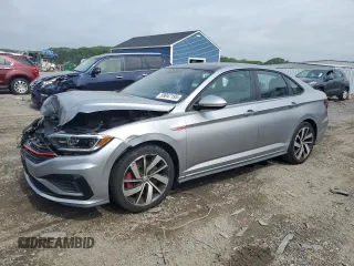 2019 Volkswagen Jetta GLI S with VIN 3VW5T7BU9KM260786, listed as a Copart auction lot 59047195 with 57,648 mi miles and Salvage title. Bid and sale history available at DreamBid. Image 1.