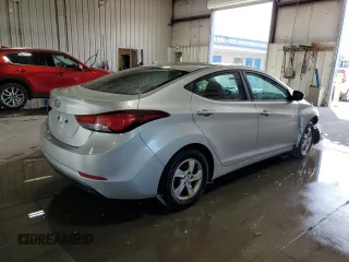 2015 Hyundai Elantra SE with VIN 5NPDH4AE7FH595940, listed as a Copart auction lot 63385525 with 187,591 mi miles and Salvage title. Bid and sale history available at DreamBid. Image 3.