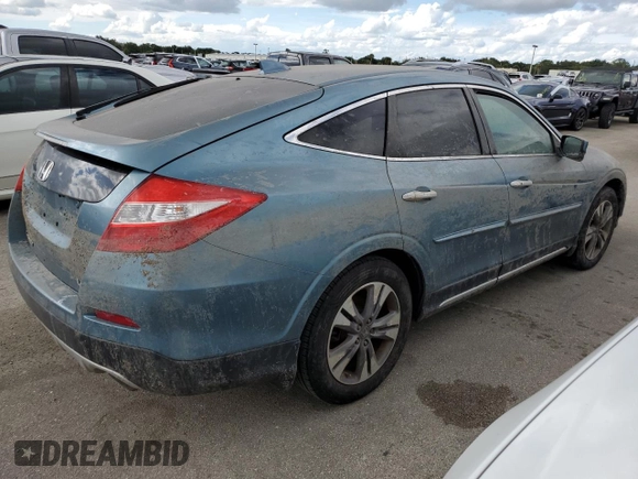 2014 Honda Crosstour EX-L with VIN 5J6TF1H57EL001003, listed as a Copart auction lot 74712234 with 0 mi miles and Salvage Title. Bid and sale history available at carsss.com. Image 3.