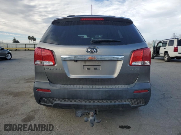 2012 Kia Sorento EX with VIN 5XYKU4A21CG235378, listed as a Copart auction lot 45337595 with 146,376 mi miles and Salvage Title. Bid and sale history available at carsss.com. Image 6.