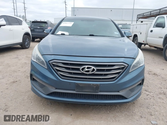 2015 Hyundai Sonata Sport with VIN 5NPE34AB5FH163825, listed as a IAAI auction lot 42013743 with Not Provided miles and . Bid and sale history available at carsss.com. Image 13.