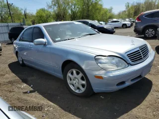 2000 Mercedes-Benz S with VIN WDBNG70J7YA056119, listed as a Copart auction lot 55221685 with 145,376 mi miles and Clean Title. Bid and sale history available at carsss.com. Image 4.