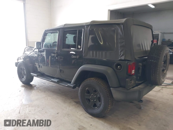2017 Jeep Wrangler Unlimited Sport with VIN 1C4BJWDG3HL503676, listed as a IAAI auction lot 41953232 with 94,819 mi miles. Bid and sale history available at carsss.com. Image 3.