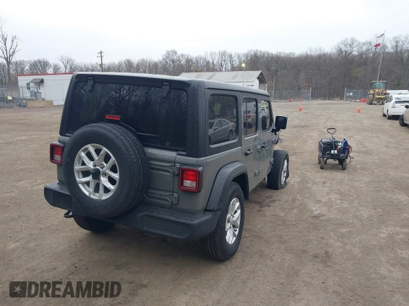 2023 Jeep Wrangler Sport S with VIN 1C4HJXDN0PW638934, listed as a IAAI auction lot 41719467 with 16,686 mi miles and . Bid and sale history available at DreamBid. Image 4.